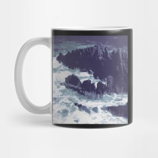 Stormy Sea with Rocks Mug